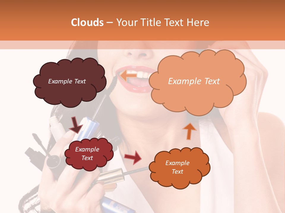 Isolated Eyeshadow Color PowerPoint Template