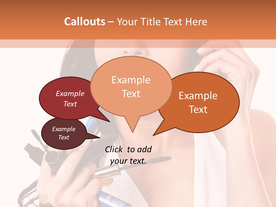 Isolated Eyeshadow Color PowerPoint Template