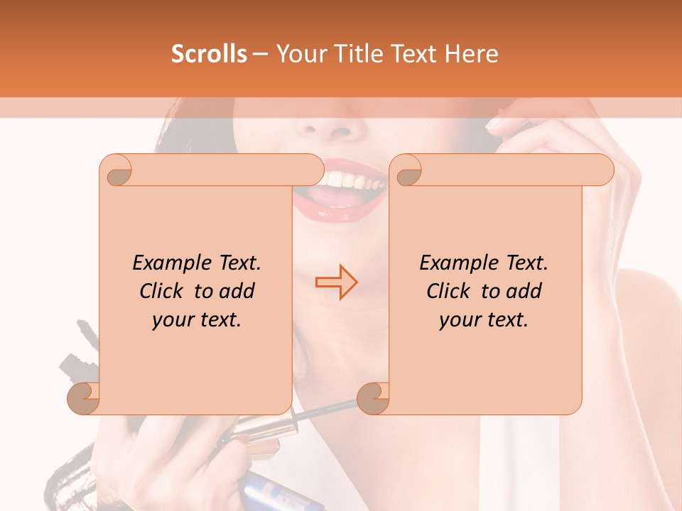 Isolated Eyeshadow Color PowerPoint Template
