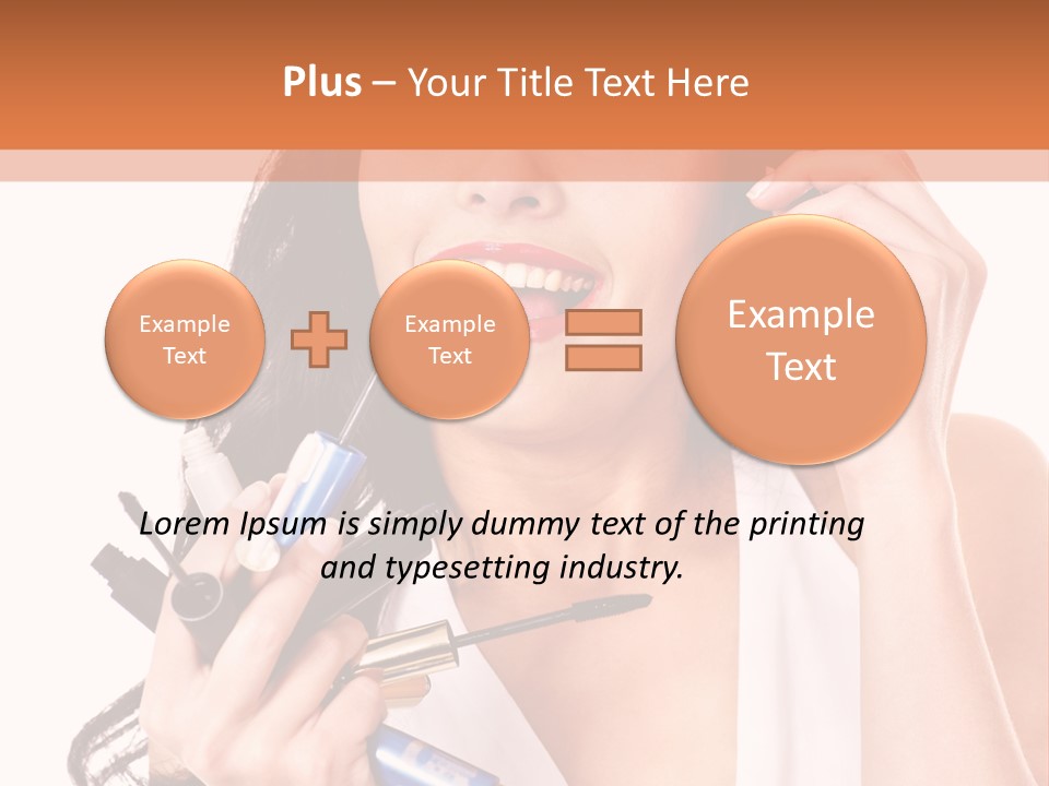 Isolated Eyeshadow Color PowerPoint Template