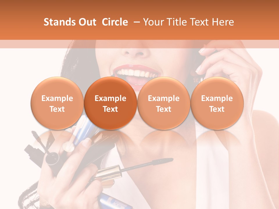 Isolated Eyeshadow Color PowerPoint Template