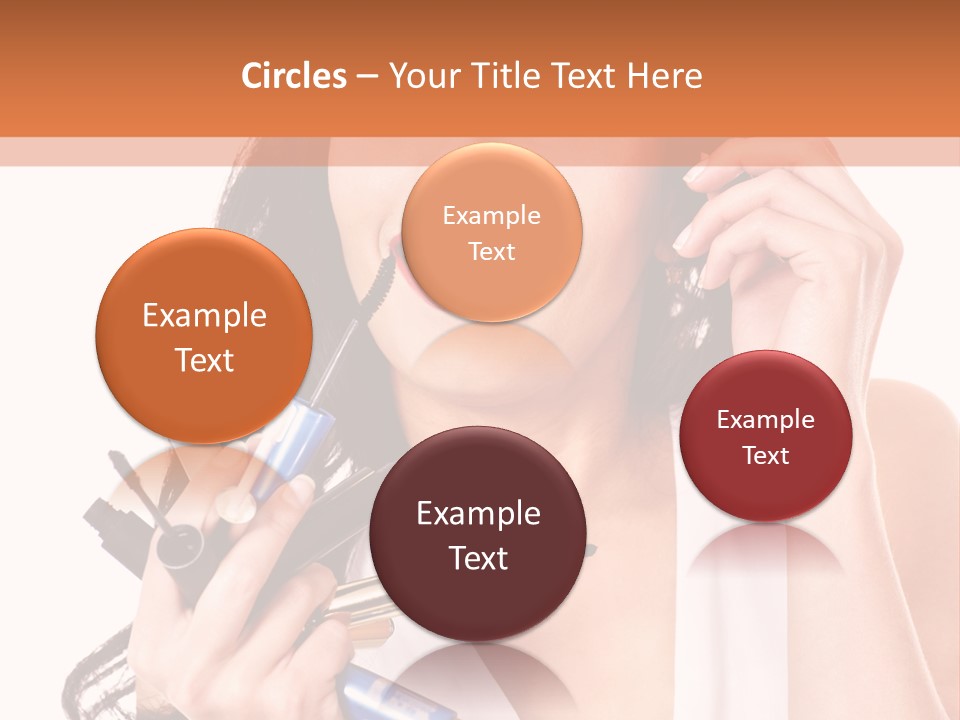 Isolated Eyeshadow Color PowerPoint Template