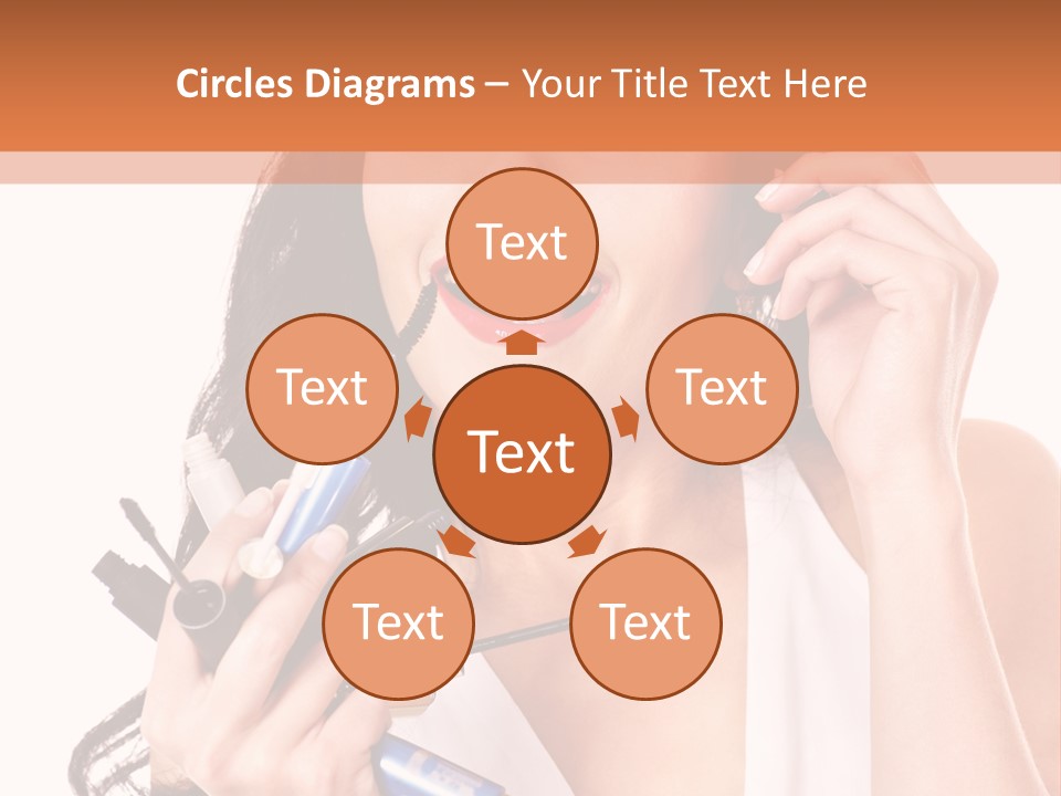 Isolated Eyeshadow Color PowerPoint Template