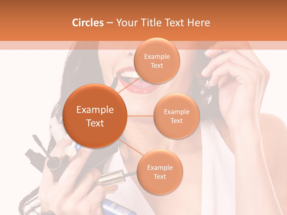 Isolated Eyeshadow Color PowerPoint Template