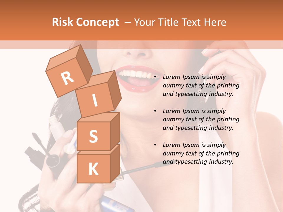 Isolated Eyeshadow Color PowerPoint Template