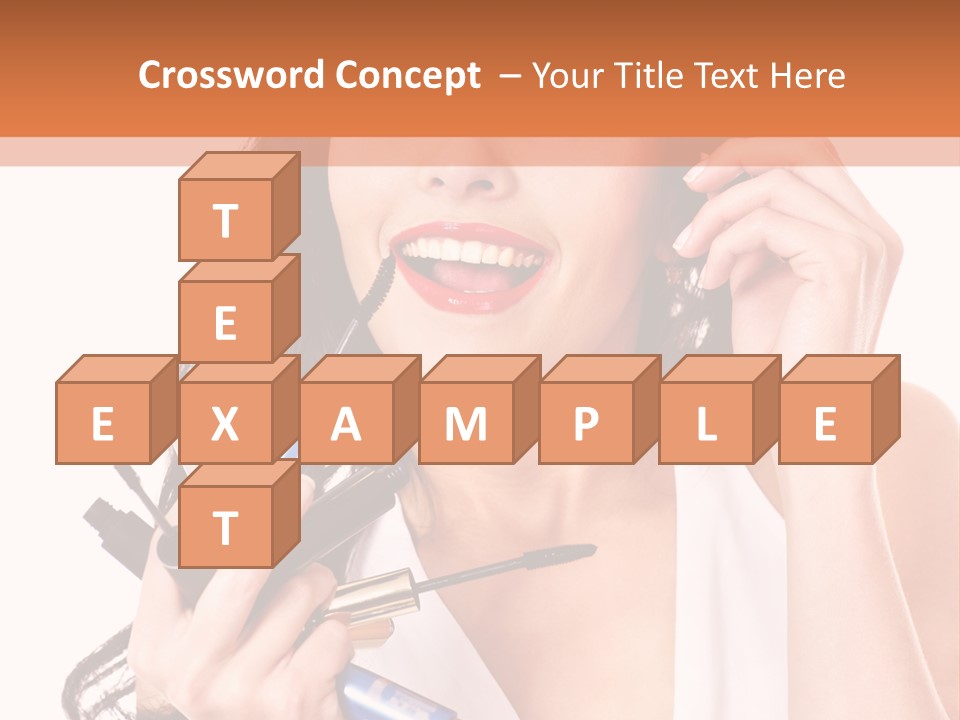 Isolated Eyeshadow Color PowerPoint Template