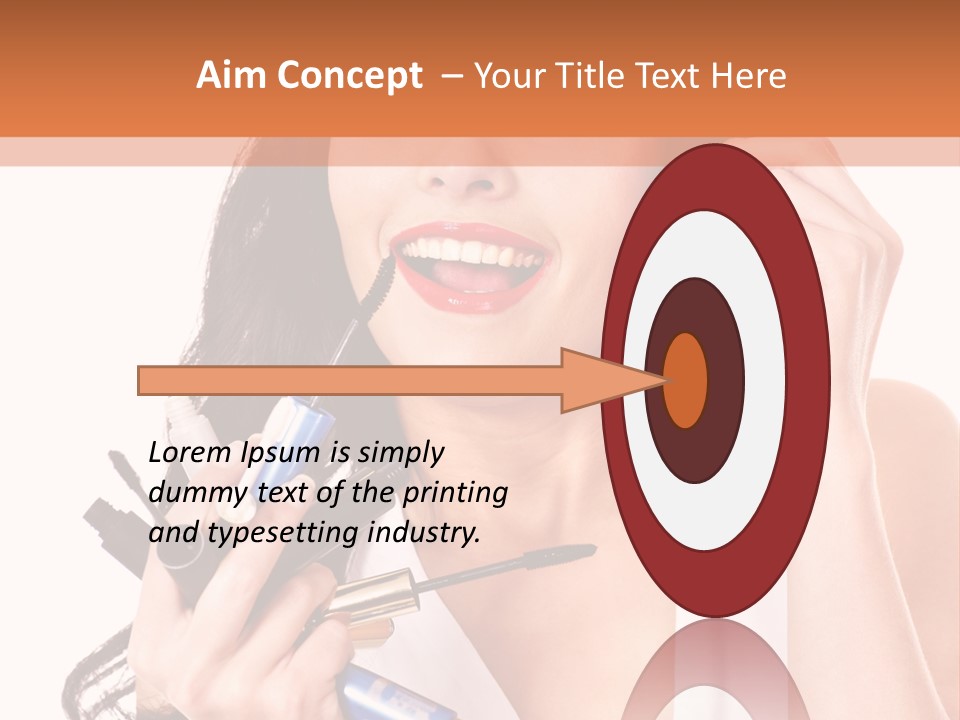 Isolated Eyeshadow Color PowerPoint Template