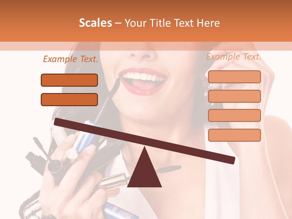 Isolated Eyeshadow Color PowerPoint Template