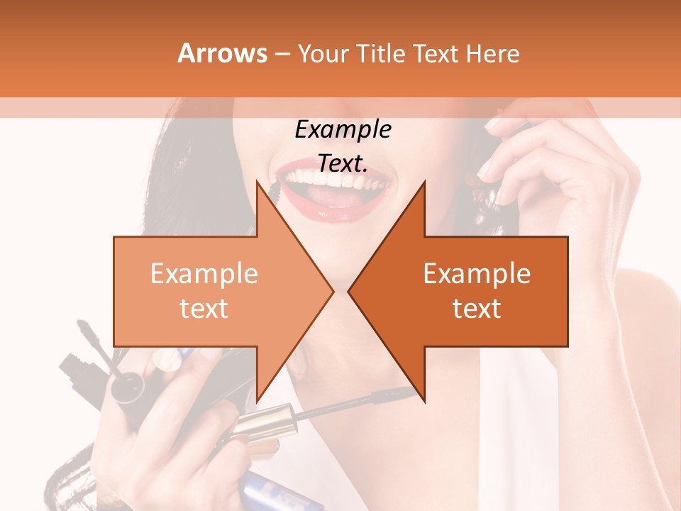 Isolated Eyeshadow Color PowerPoint Template