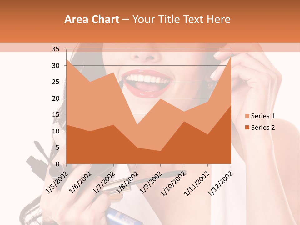 Isolated Eyeshadow Color PowerPoint Template