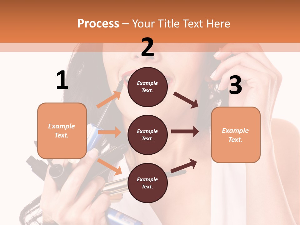 Isolated Eyeshadow Color PowerPoint Template