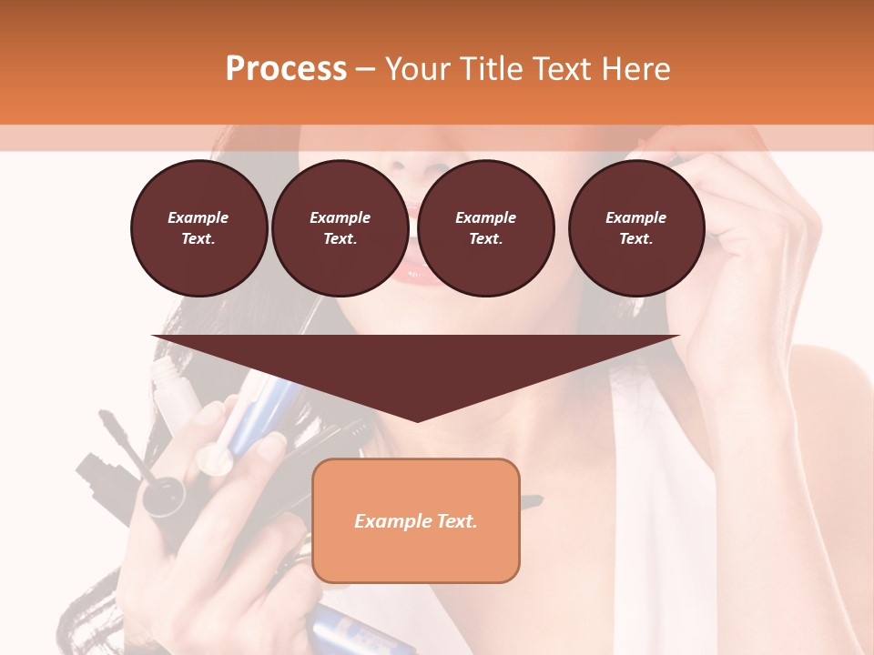 Isolated Eyeshadow Color PowerPoint Template