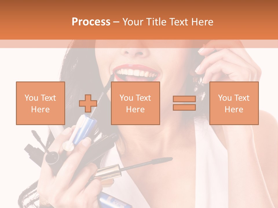 Isolated Eyeshadow Color PowerPoint Template