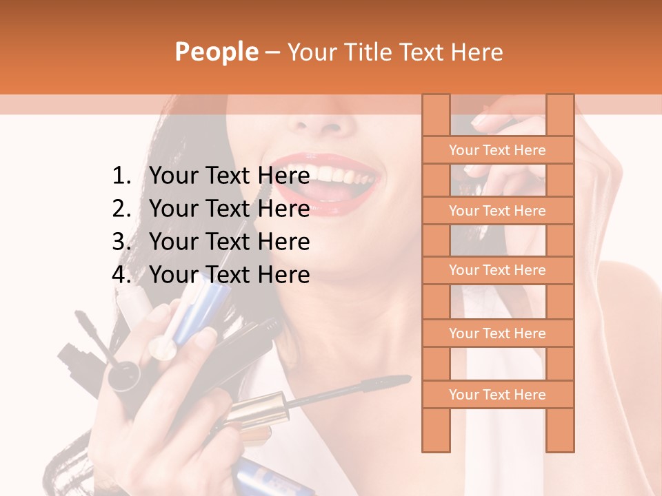 Isolated Eyeshadow Color PowerPoint Template