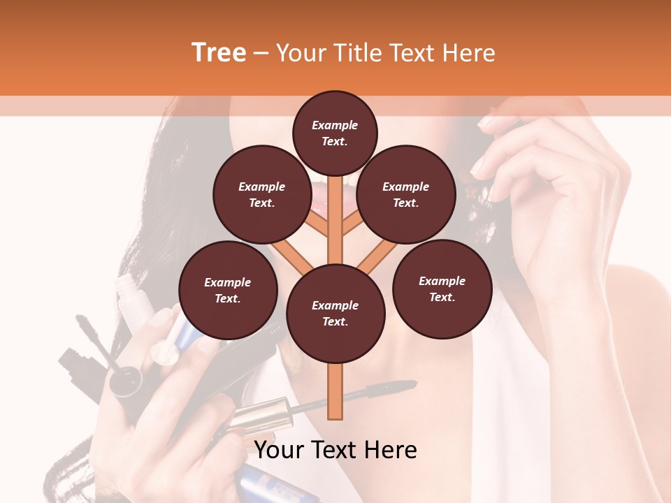 Isolated Eyeshadow Color PowerPoint Template