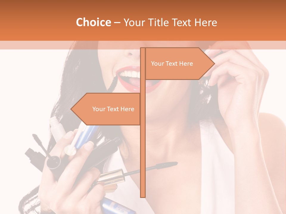 Isolated Eyeshadow Color PowerPoint Template