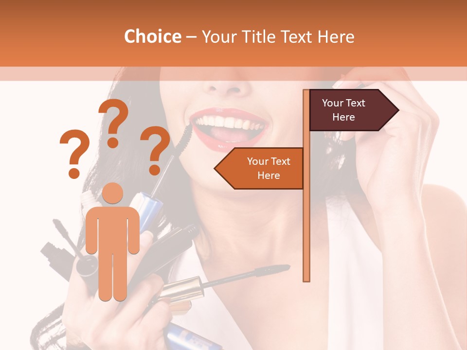 Isolated Eyeshadow Color PowerPoint Template