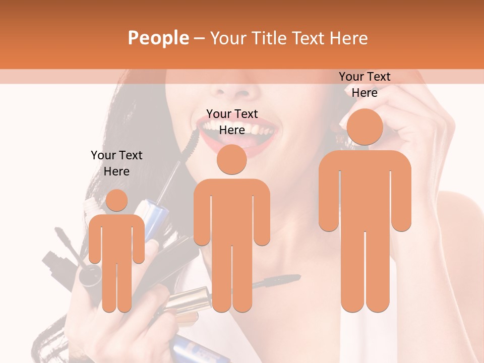 Isolated Eyeshadow Color PowerPoint Template