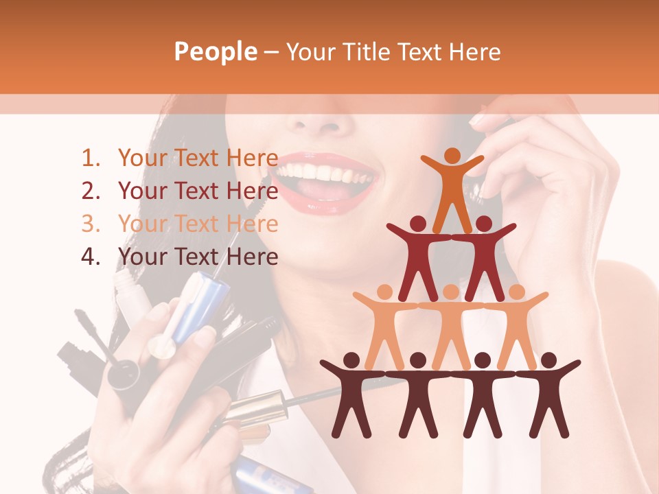 Isolated Eyeshadow Color PowerPoint Template