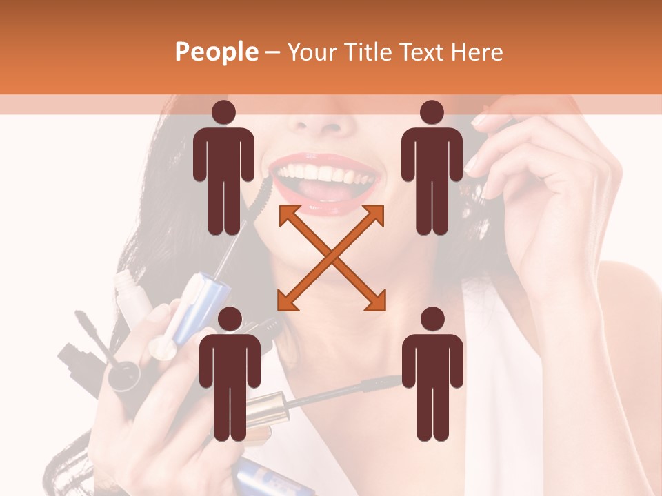 Isolated Eyeshadow Color PowerPoint Template