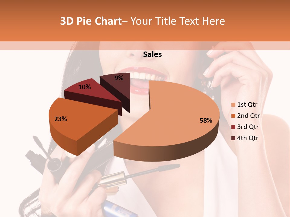 Isolated Eyeshadow Color PowerPoint Template