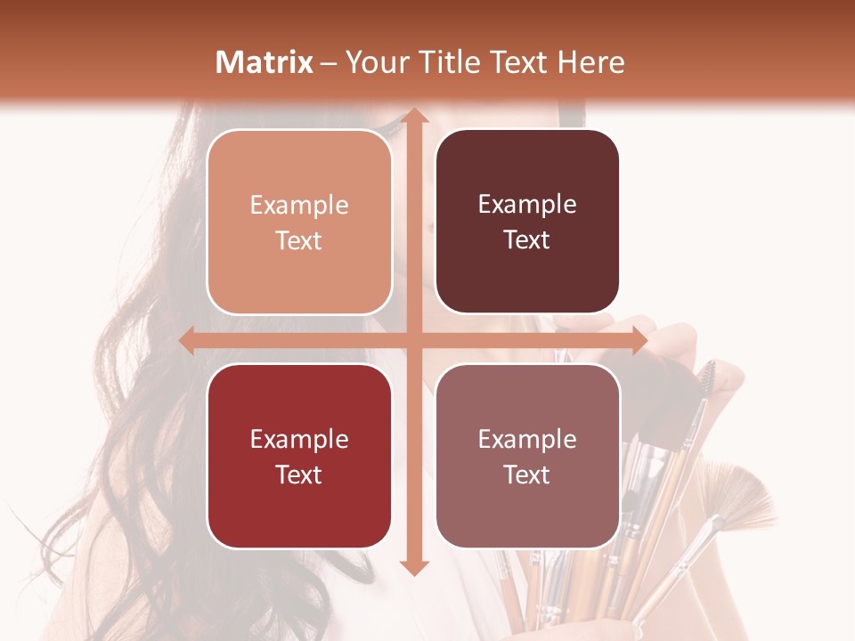 Girl Makeup Isolated PowerPoint Template