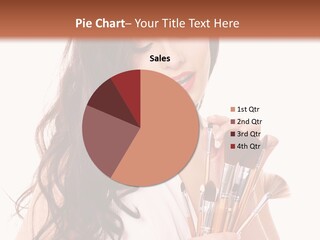 Girl Makeup Isolated PowerPoint Template