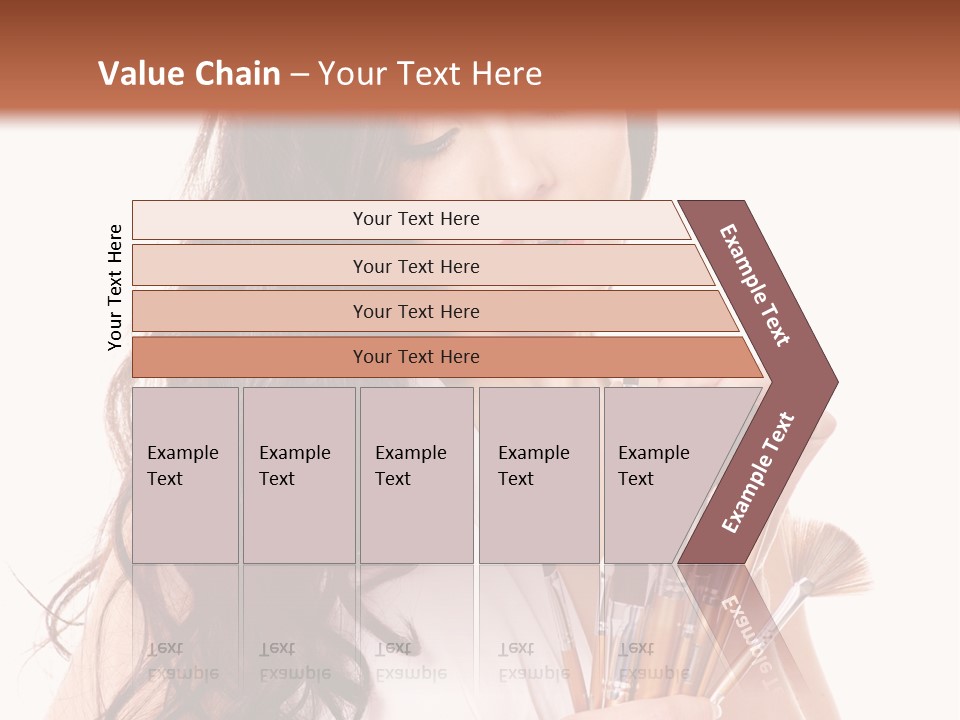 Girl Makeup Isolated PowerPoint Template