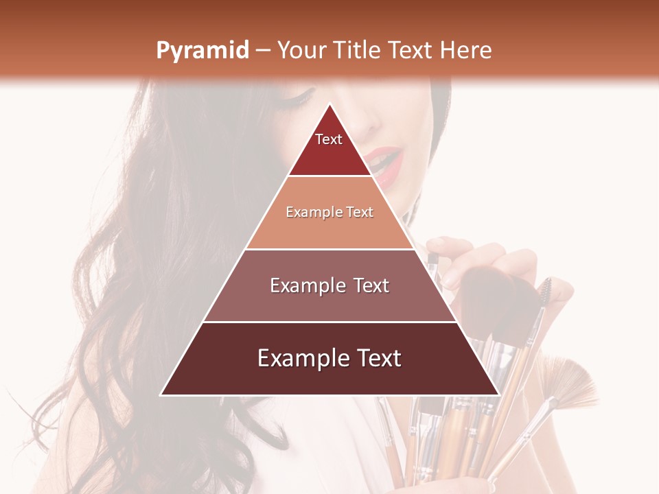 Girl Makeup Isolated PowerPoint Template