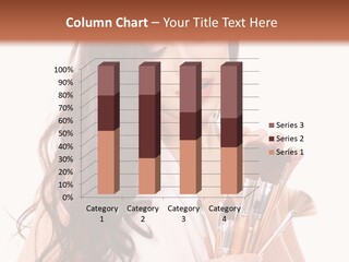 Girl Makeup Isolated PowerPoint Template