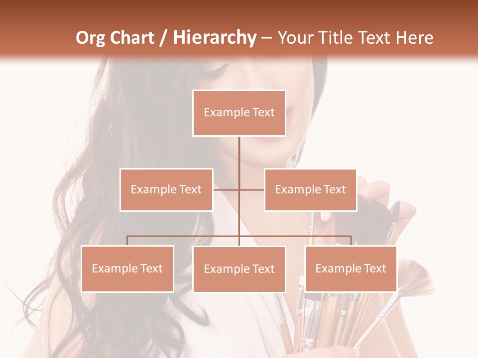 Girl Makeup Isolated PowerPoint Template