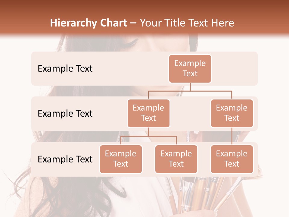 Girl Makeup Isolated PowerPoint Template