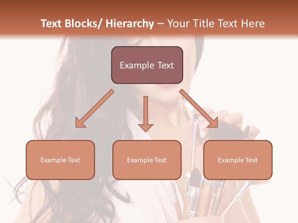 Girl Makeup Isolated PowerPoint Template