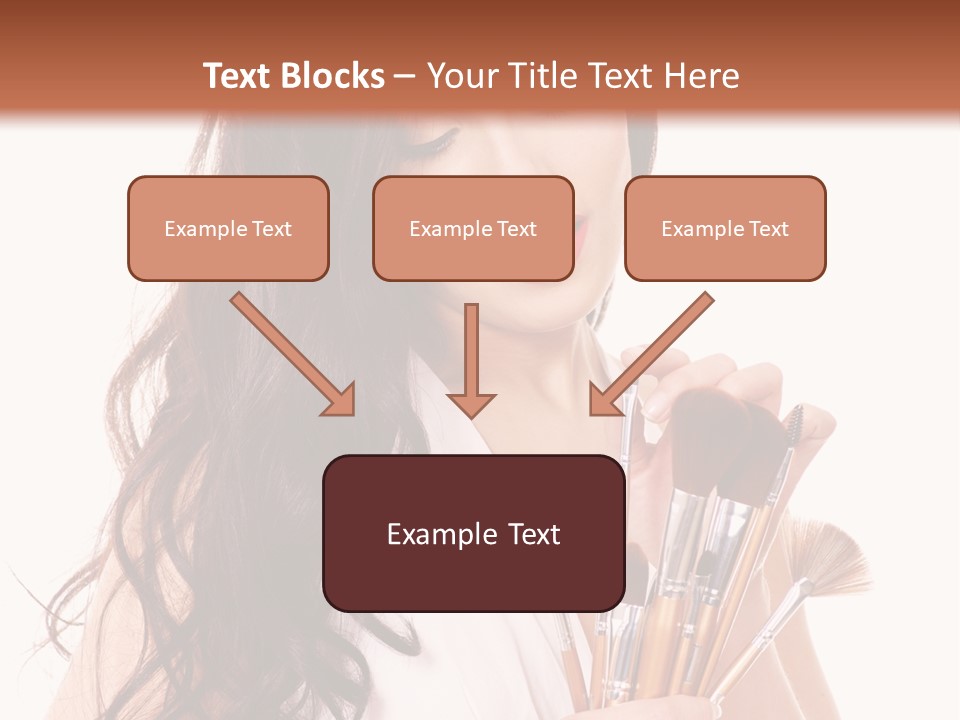 Girl Makeup Isolated PowerPoint Template