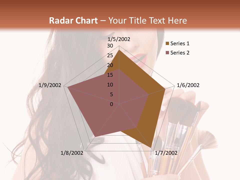 Girl Makeup Isolated PowerPoint Template