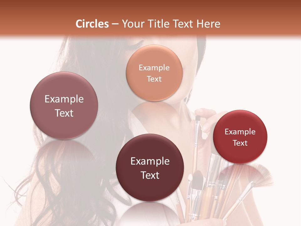 Girl Makeup Isolated PowerPoint Template