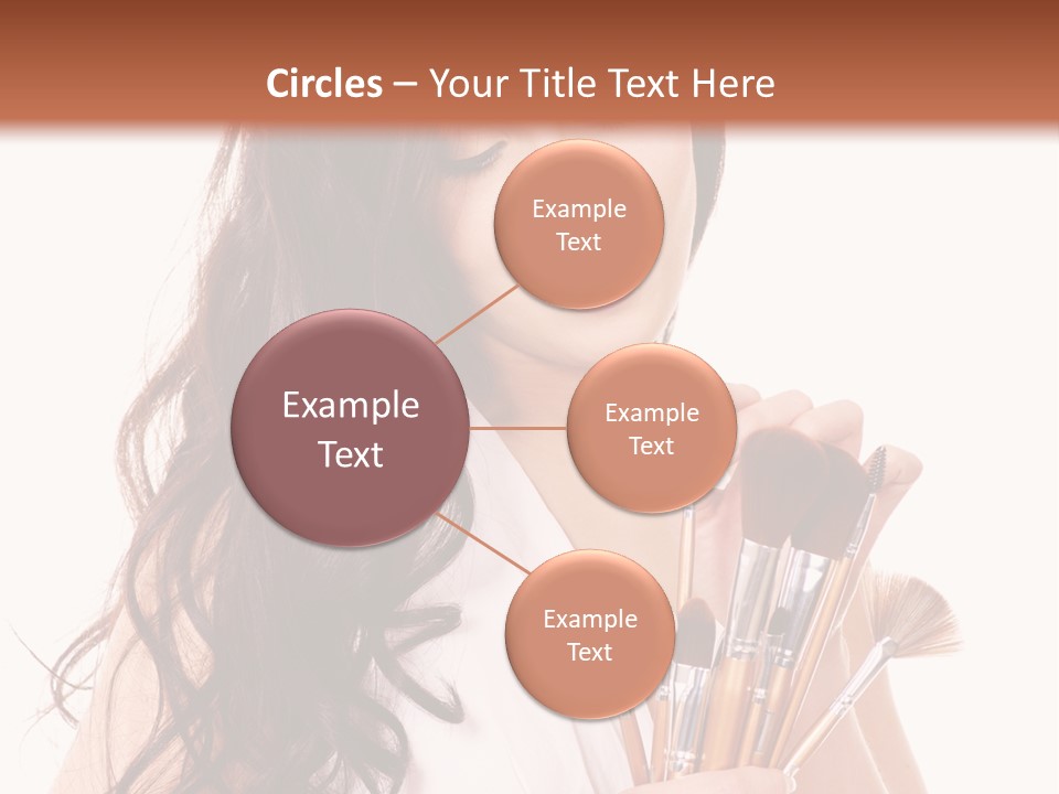 Girl Makeup Isolated PowerPoint Template