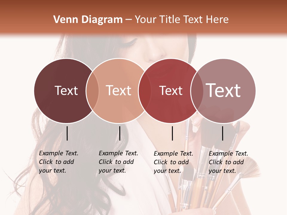 Girl Makeup Isolated PowerPoint Template