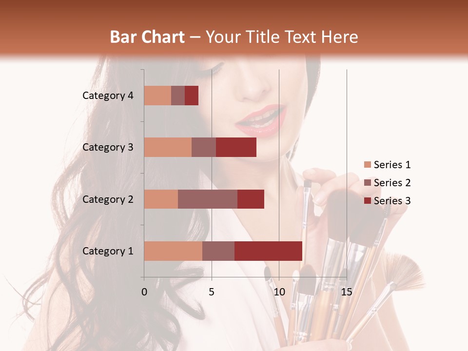 Girl Makeup Isolated PowerPoint Template