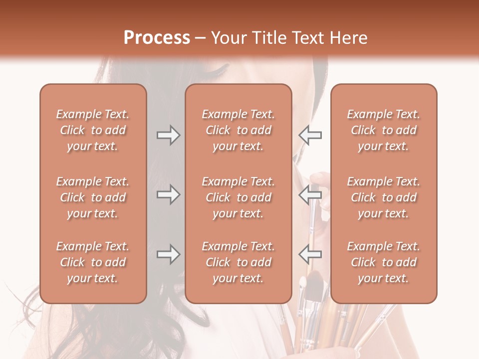 Girl Makeup Isolated PowerPoint Template