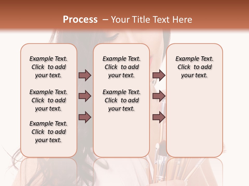 Girl Makeup Isolated PowerPoint Template