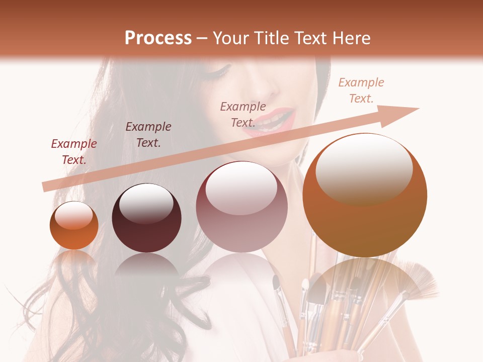 Girl Makeup Isolated PowerPoint Template