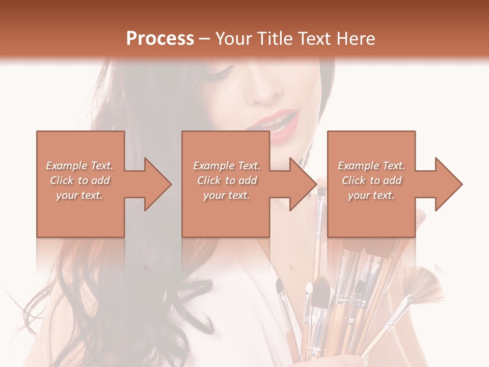 Girl Makeup Isolated PowerPoint Template
