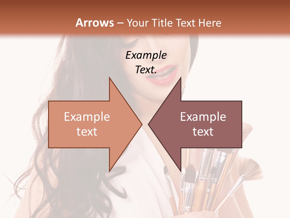 Girl Makeup Isolated PowerPoint Template