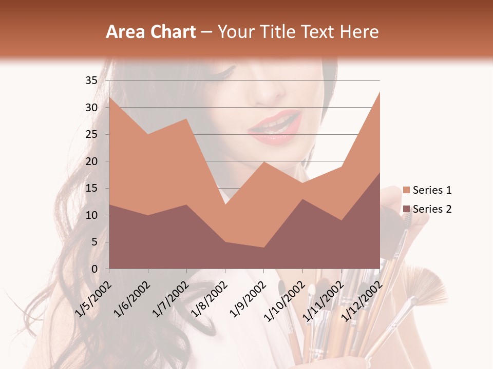 Girl Makeup Isolated PowerPoint Template