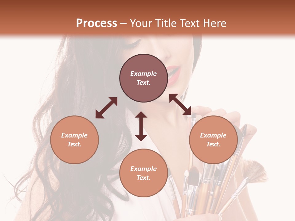 Girl Makeup Isolated PowerPoint Template