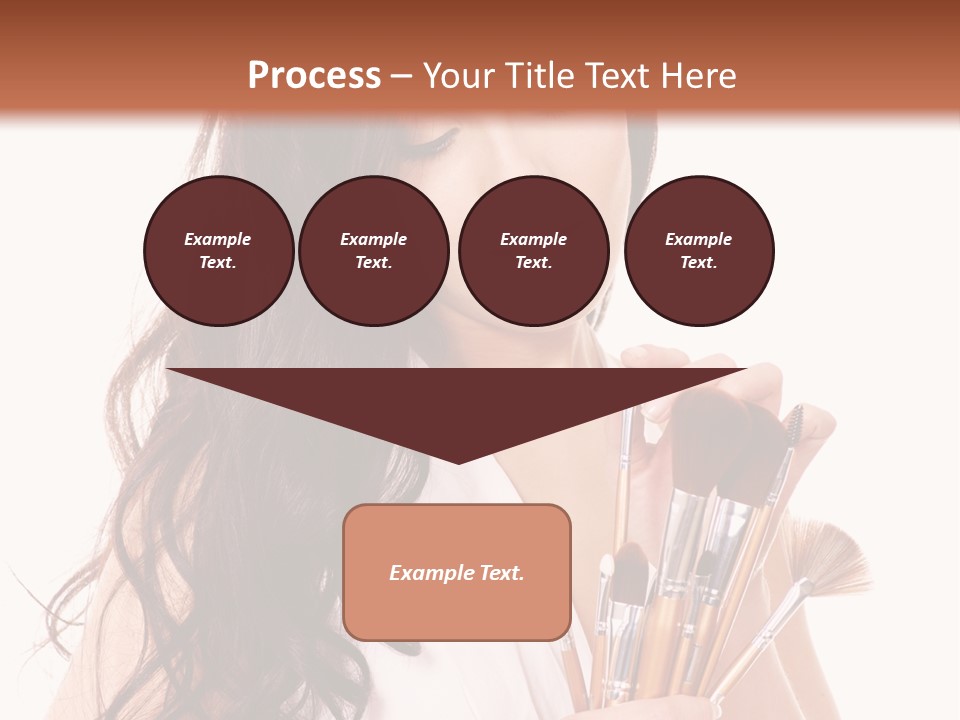 Girl Makeup Isolated PowerPoint Template