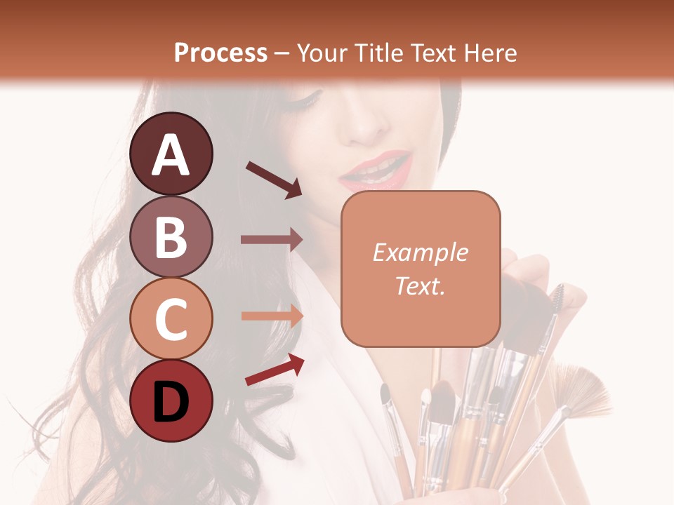 Girl Makeup Isolated PowerPoint Template