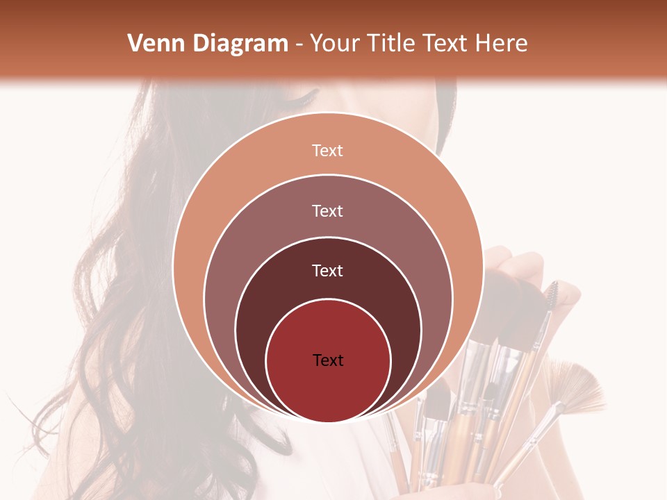 Girl Makeup Isolated PowerPoint Template