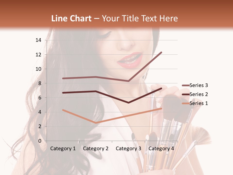 Girl Makeup Isolated PowerPoint Template